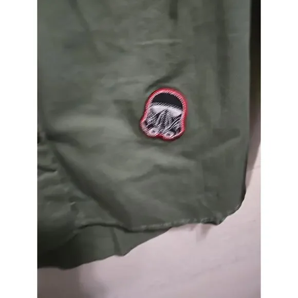 Star Wars Shirt Women Green Army Patches Rebel Alliance Elite Force Size Medium - Picture 7 of 14
